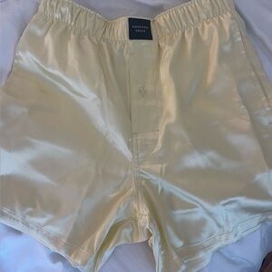 American Eagle Silky Yellow Boxer Shorts